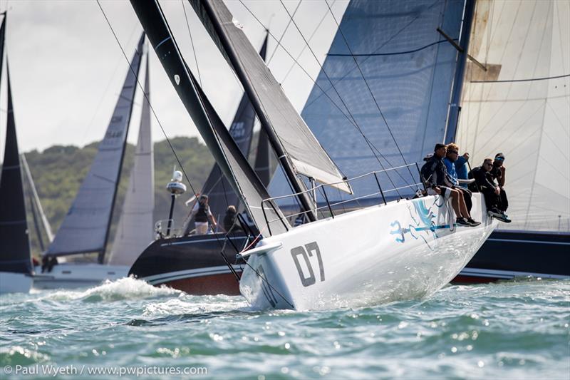 INO XXX, HH42 ,during RORC Race the Wight photo copyright Paul Wyeth / www.pwpictures.com taken at Royal Ocean Racing Club and featuring the Fast 40 class