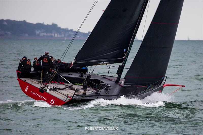 Khumbhu on day 2 of the Vice Admiral's Cup photo copyright Robert Deaves / www.robertdeaves.uk taken at  and featuring the Fast 40 class