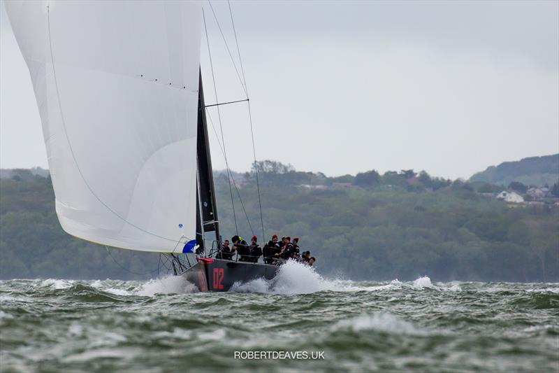 Jean Genie on day 3 of the Vice Admiral's Cup photo copyright Robert Deaves / www.robertdeaves.uk taken at  and featuring the Fast 40 class