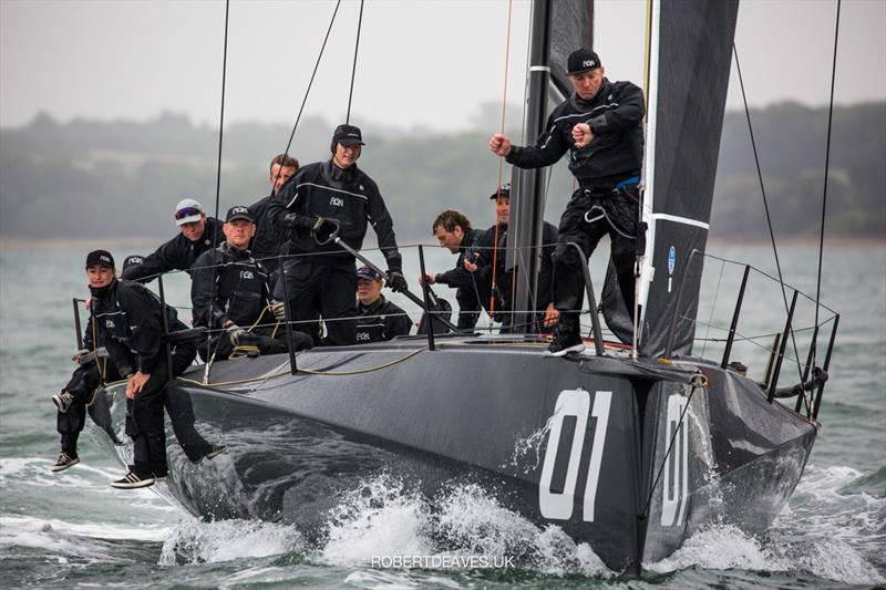 Rán on Fast 40  Round 2 Day 1 at the RORC IRC Nationals photo copyright Robert Deaves / www.robertdeaves.uk taken at Royal Ocean Racing Club and featuring the Fast 40 class