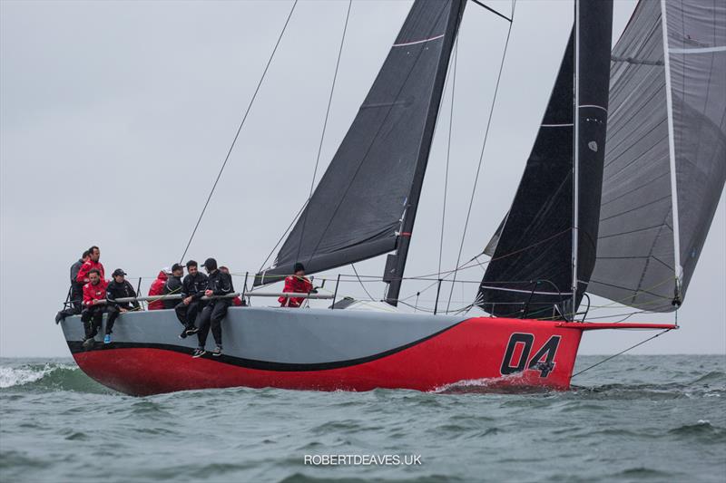 Redshift on Fast 40  Round 2 Day 1 at the RORC IRC Nationals photo copyright Robert Deaves / www.robertdeaves.uk taken at Royal Ocean Racing Club and featuring the Fast 40 class