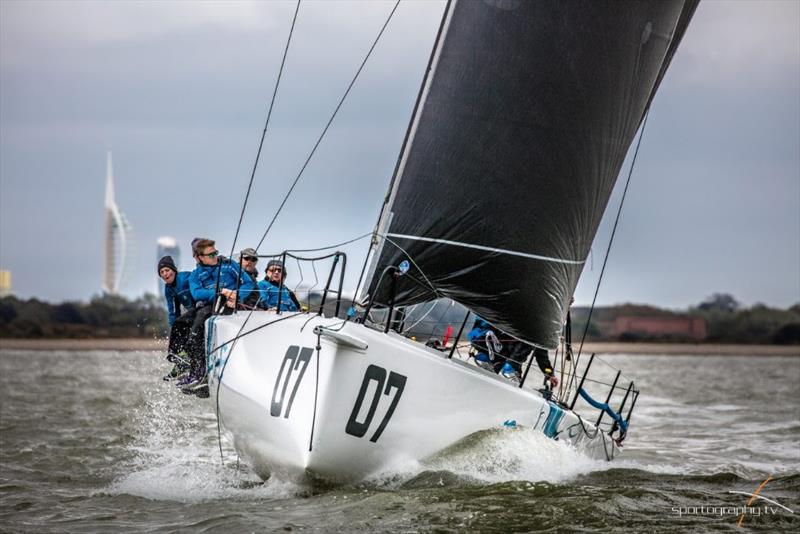 Wight Shipyard One Ton Cup photo copyright Sportography taken at Royal Ocean Racing Club and featuring the Fast 40 class