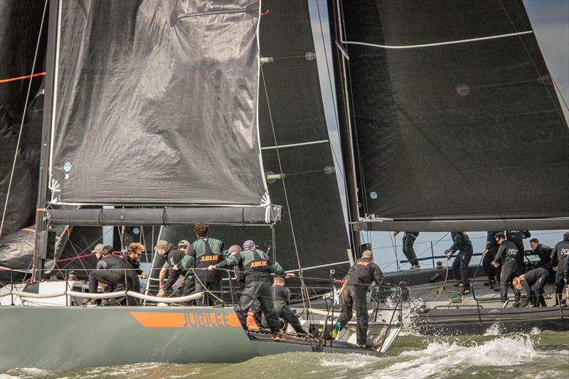 2018 Wight Shipyard One Ton Cup - Day 2 photo copyright VR Sport Media taken at Royal Ocean Racing Club and featuring the Fast 40 class