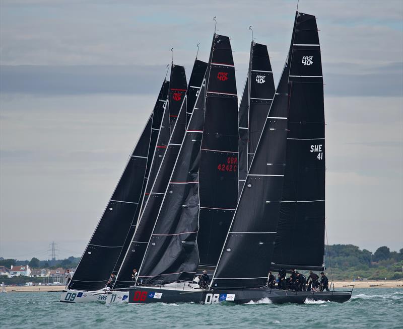 Day 4 of the 2018 Wight Shipyard One Ton Cup photo copyright Tom Hicks / www.solentaction.com taken at Royal Ocean Racing Club and featuring the Fast 40 class