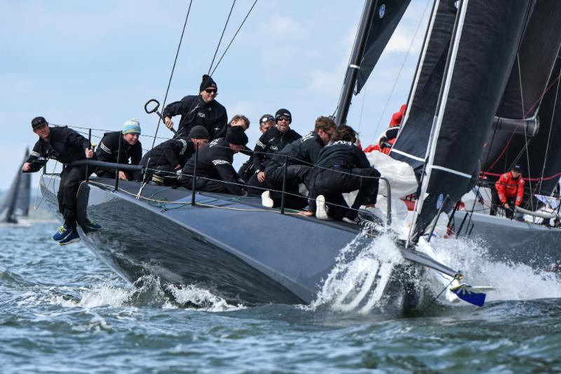 The mighty Ran powers up to take the lead in the Fast 40  class - RORC Vice Admiral's Cup 2019 - photo © Rick Tomlinson