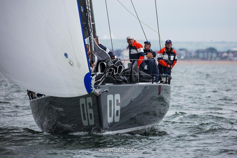 Jean Genie - Day 2 of Fast 40  Race Circuit Round 2 at 2021 IRC National Championships photo copyright Robert Deaves taken at Royal Ocean Racing Club and featuring the Fast 40 class