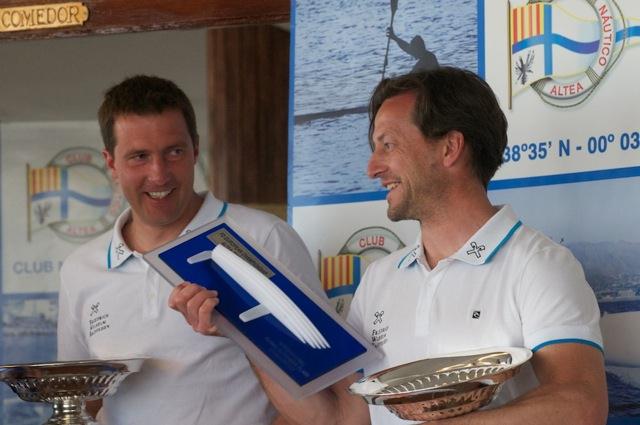 Szabolics Majthinyi and Andras Domokos win the FD Europeans at Altea, Spain photo copyright Richard Phillips / www.esailor.co.uk taken at  and featuring the Flying Dutchman class