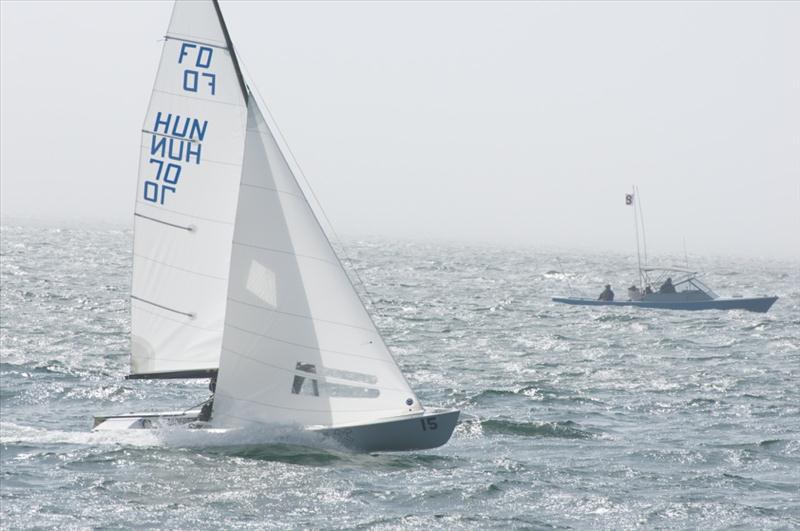 Flying Dutchman worlds at Santa Cruz day 7 photo copyright Richard Phillips taken at Santa Cruz Yacht Club and featuring the Flying Dutchman class