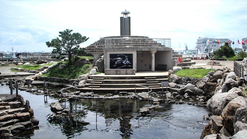 The Olympic flame is unlit for the Sailing Olympics- Tokyo2020 - Enoshima - photo © Richard Gladwell / Sail-World.com / nz