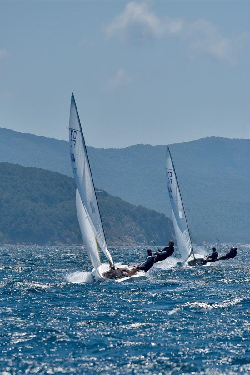 Flying Dutchman Italian Championship 2022 photo copyright Yacht Club Isole di Toscana taken at Yacht Club Isole di Toscana and featuring the Flying Dutchman class