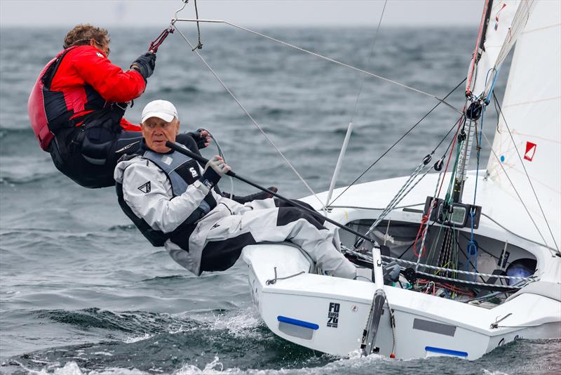 Ulli Libor/Ernst Greten (Norddeutscher Regatta Verein) are the oldest crew at the start. Libor won the 1972 Olympic bronze medal off Kiel and is competing in the Revival and FD-IDM 50 years later - photo © www.segel-bilder.de