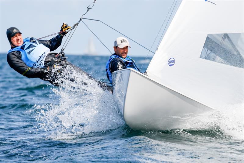 Tension for the victory at the International German Championship in FD: One point separates the 14-time World Champions Szabolcs Majthenyi/András Domokos (Hungary) from the top photo copyright www.segel-bilder.de taken at Kieler Yacht Club and featuring the Flying Dutchman class