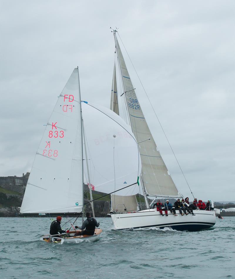 Crawford Pursuit Race at Plym Yacht Club photo copyright Emily Borner taken at Plym Yacht Club and featuring the Flying Dutchman class