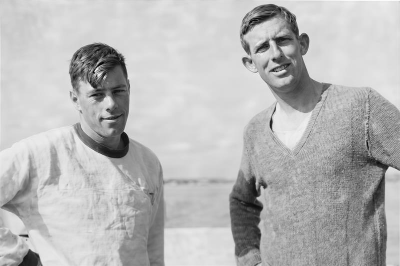 Murray Rae (l) with Ron Watson after being selected to represent New Zealand at the 1960 Naples Olympics - photo © SeaSpray