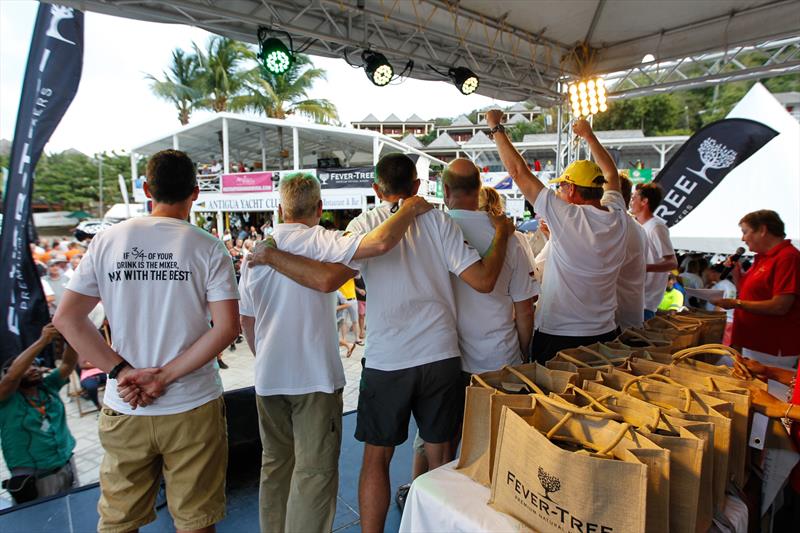 Fever-Tree Race Day 2 prize giving at the 50th Antigua Sailing Week photo copyright Paul Wyeth / www.pwpictures.com taken at Antigua Yacht Club and featuring the  class