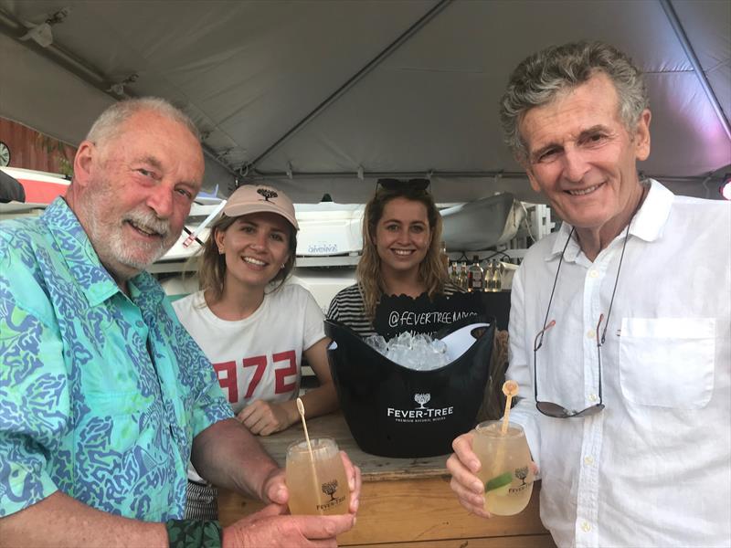 Eddie English and Harold Cudmore enjoying a Fever-Tree Moment at Antigua Sailing Week photo copyright Louay Habib / Antigua Sailing Week taken at Antigua Yacht Club and featuring the  class