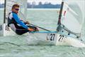 Taavi Valter Taveter on day 5 of the 2017 U23 Finn Worlds at Lake Balaton © Robert Deaves