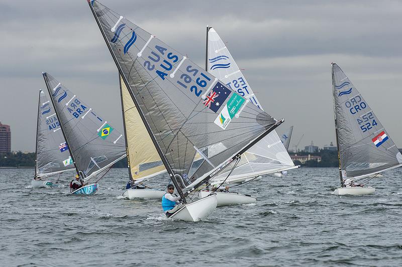 ISAF Sailing World Cup Miami day 4 photo copyright Walter Cooper / US Sailing taken at Coconut Grove Sailing Club and featuring the Finn class