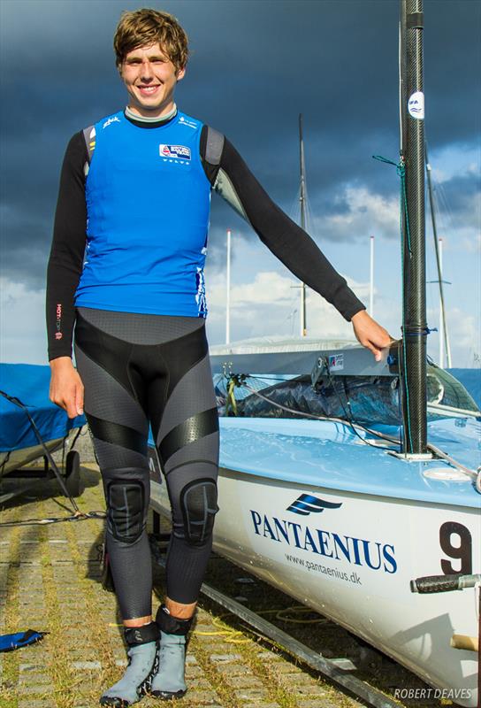 British U23 hopeful Hector Simpson photo copyright Robert Deaves taken at Sailing Aarhus and featuring the Finn class