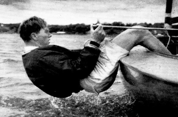 After refining the use of toestraps, Paul would go on to practice hiking both ashore, with a bench and when afloat. This gave him a great advantage in his beloved strong winds photo copyright IFA taken at  and featuring the Finn class