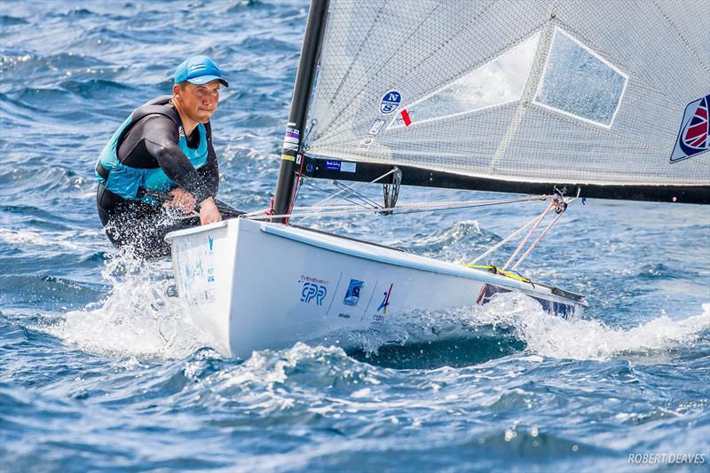 Henry Wetherell at the Finn Europeans in Marseille photo copyright Robert Deaves taken at Yachting Club De La Pointe Rouge and featuring the Finn class