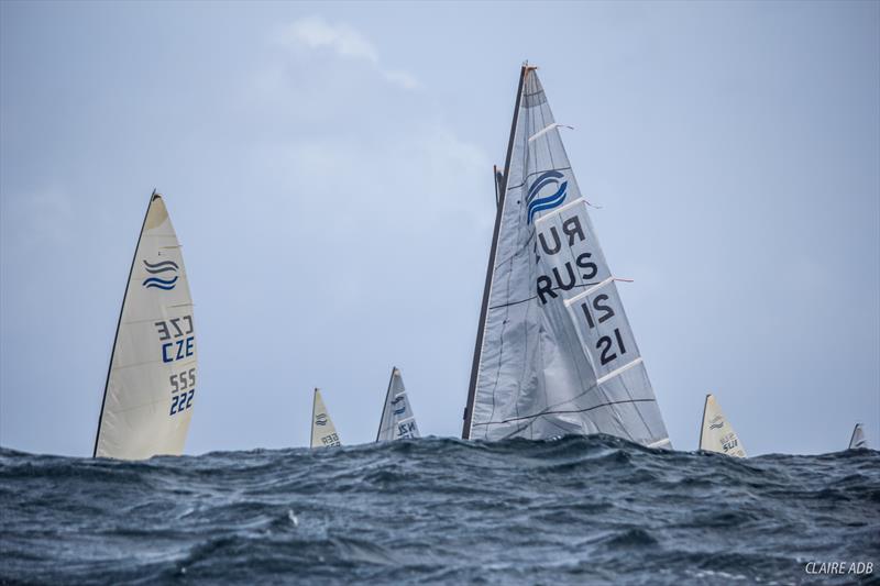 Day 2 of the 2017 Finn World Masters in Barbados photo copyright Claire ADB taken at Barbados Yacht Club and featuring the Finn class