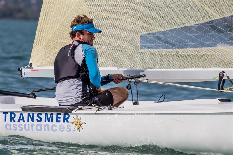 Guillaume Boisard on day 3 of the 2017 U23 Finn Worlds at Lake Balaton - photo © Robert Deaves