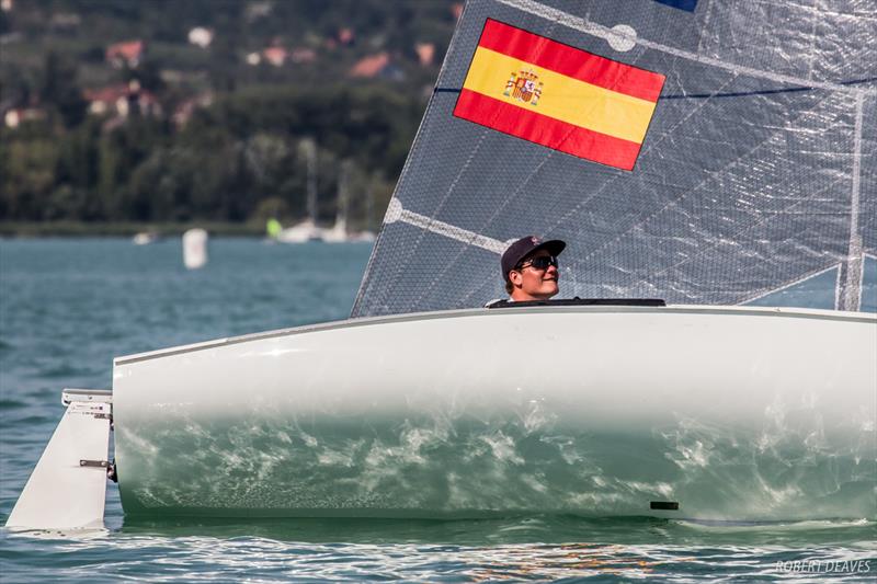 Joan Cardona Mendez on day 5 of the 2017 U23 Finn Worlds at Lake Balaton - photo © Robert Deaves