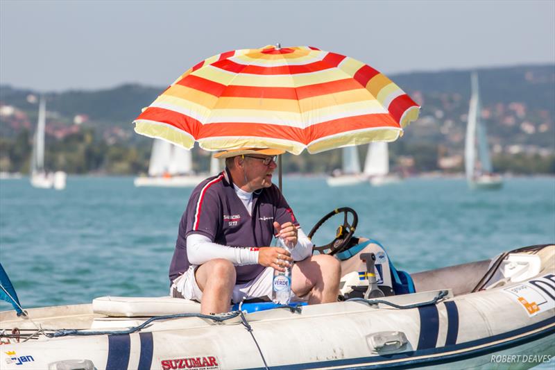 No racing on day 5 of the 2017 U23 Finn Worlds at Lake Balaton - photo © Robert Deaves