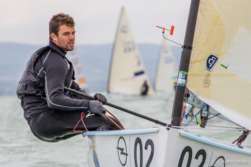 Jorge Zarif on day four of the 2017 Opel Finn Gold Cup at Lake Balaton - photo © Robert Deaves