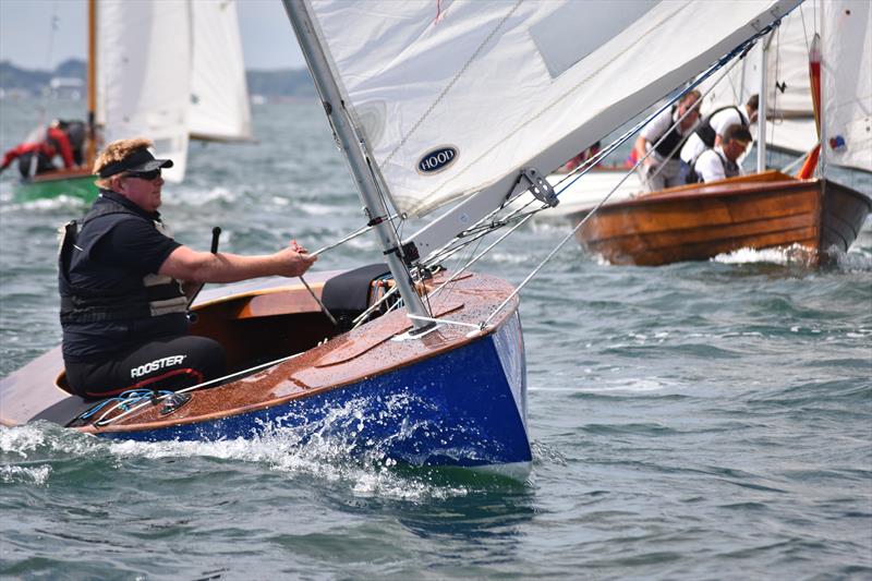 John Tremlett's classic Finn, beautifully prepared for the event by Haines Boatyard for the Bosham Classic Boat Revival - photo © David Henshall