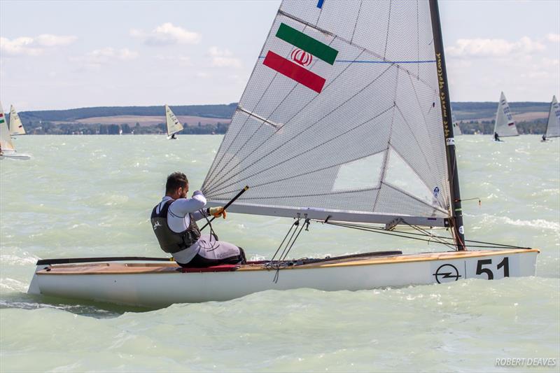 Ahmad Ahmadi during the 2017 Opel Finn Gold Cup at Lake Balaton - photo © Robert Deaves