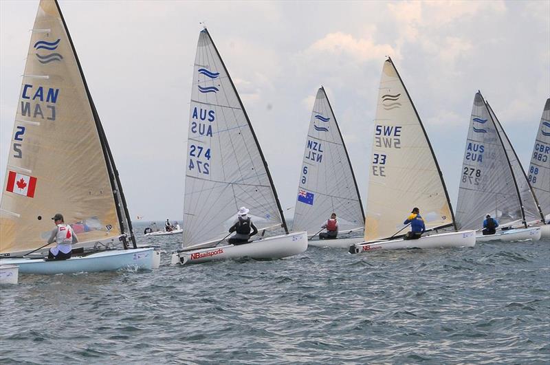 Finn Class on day 2 of the Sail Melbourne International - photo © Gordon Hyde