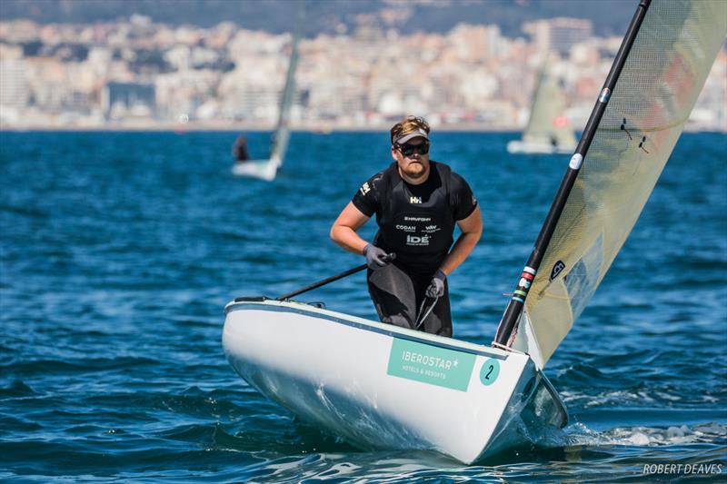 Anders Pedersen on day 4 of the Trofeo Princesa Sofía Iberostar photo copyright Robert Deaves taken at  and featuring the Finn class