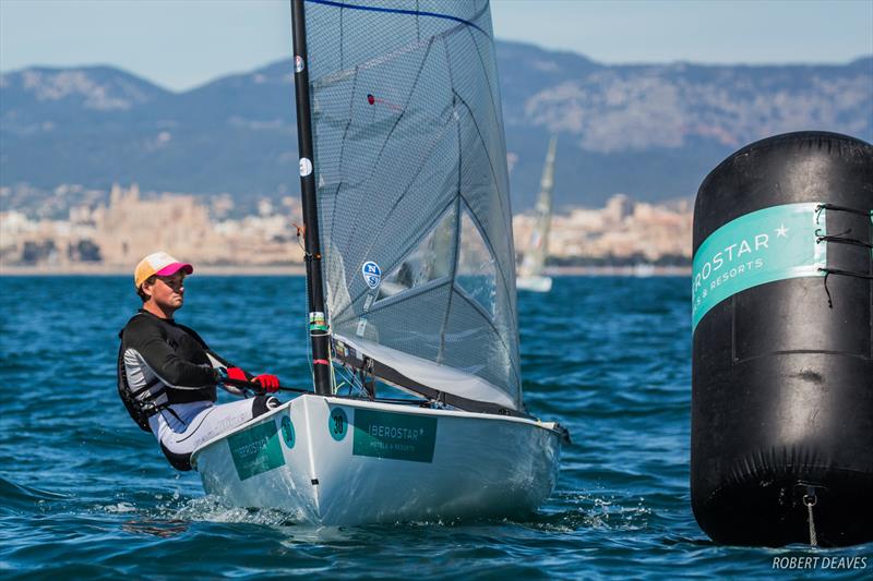 Facundo Olezza on day 4 of the Trofeo Princesa Sofía Iberostar photo copyright Robert Deaves taken at  and featuring the Finn class