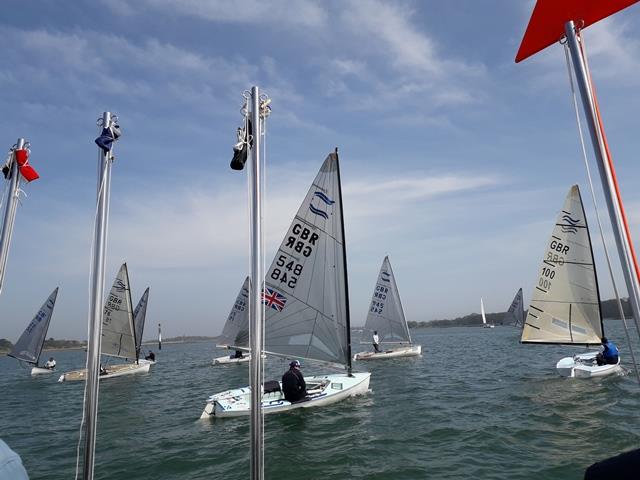 Bosham Finn Open photo copyright Viviene Morga taken at Bosham Sailing Club and featuring the Finn class