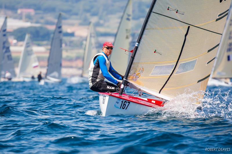 José Luis Doreste on day 3 of the Finn World Masters at El Balis - photo © Robert Deaves / Finn Class