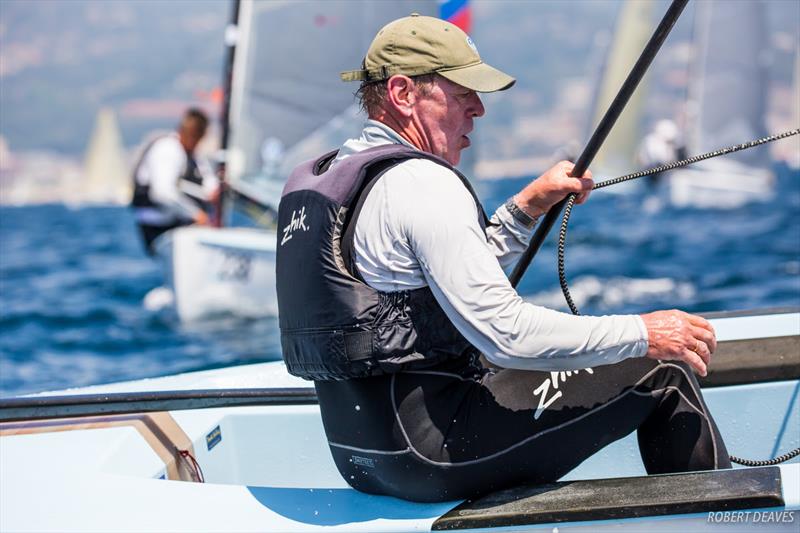 Thomas Schmid on day 3 of the Finn World Masters at El Balis - photo © Robert Deaves / Finn Class