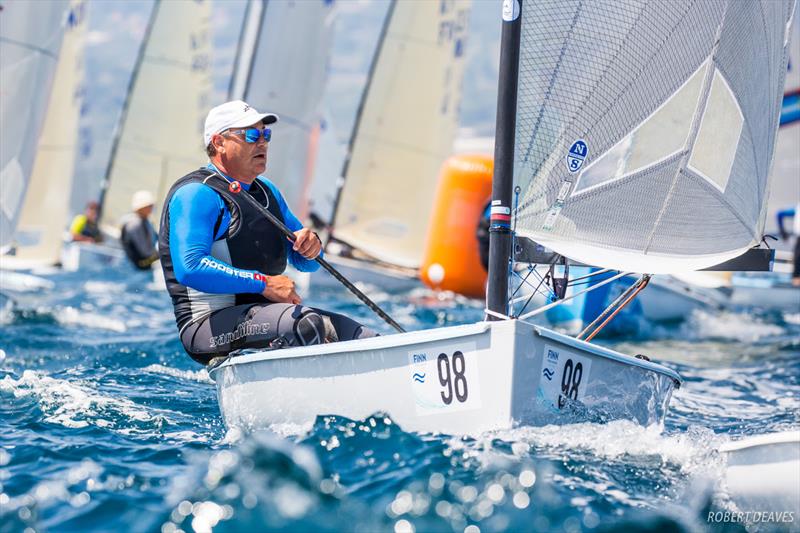 Matt Visser on day 3 of the Finn World Masters at El Balis photo copyright Robert Deaves / Finn Class taken at Club Nautico El Balis and featuring the Finn class