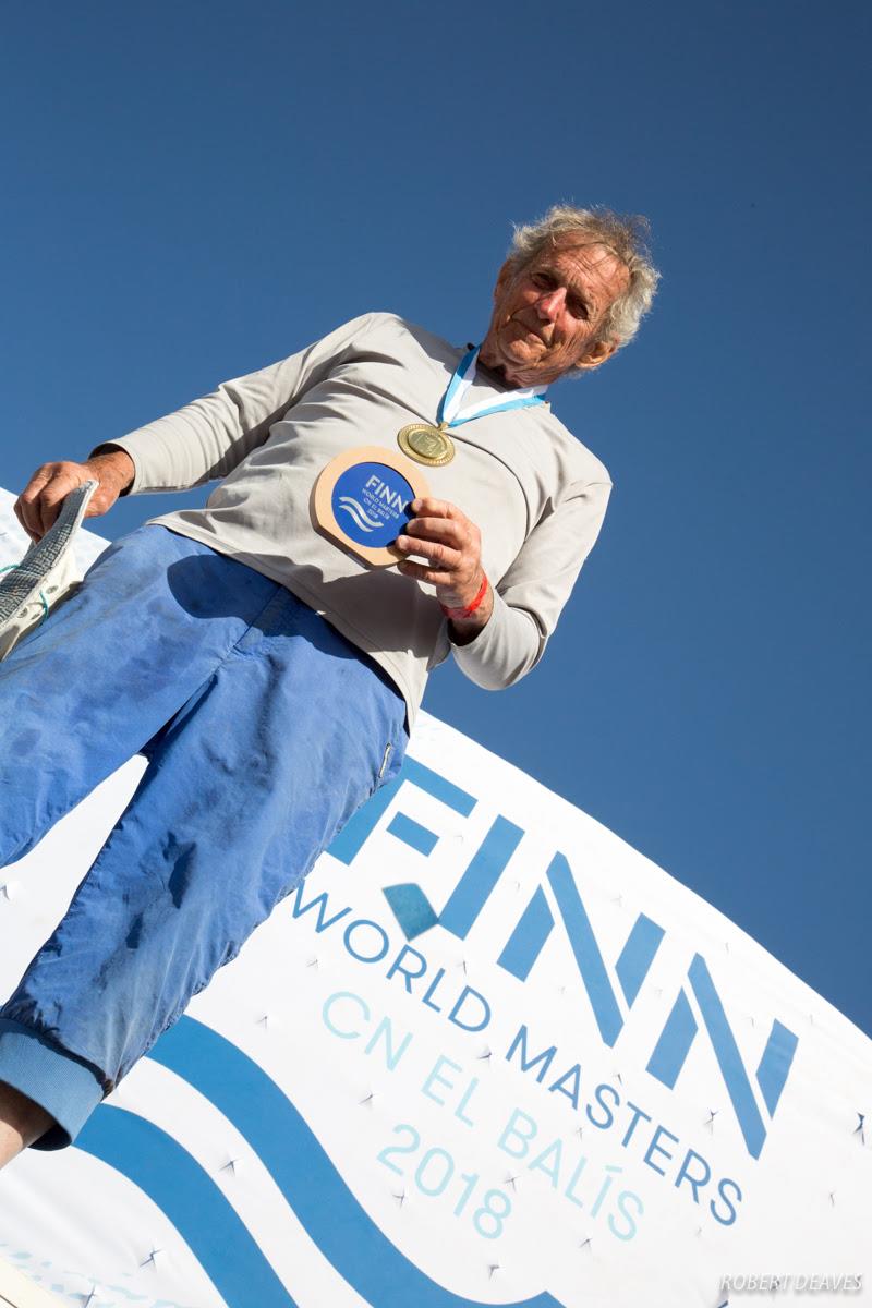 Super Legend Gus Miller at the Finn World Masters - photo © Robert Deaves