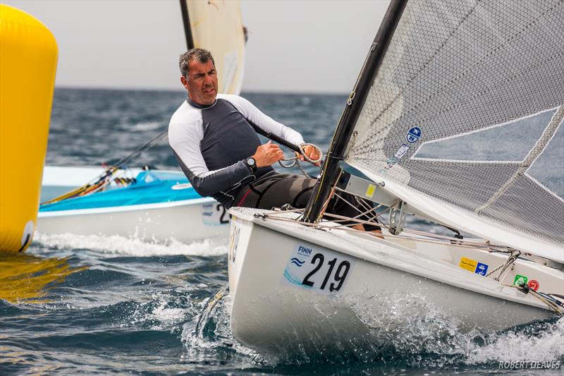 Simon Percival at the Finn World Masters - photo © Robert Deaves