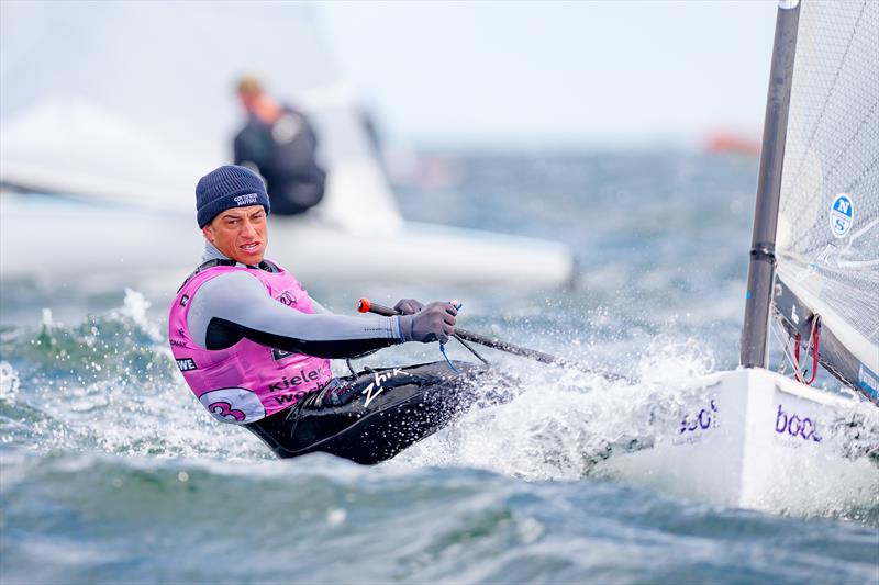 Andrew Maloney (NZL) on day 7 of Kieler Woche photo copyright Sascha Klahn / Kieler Woch taken at Kieler Yacht Club and featuring the Finn class