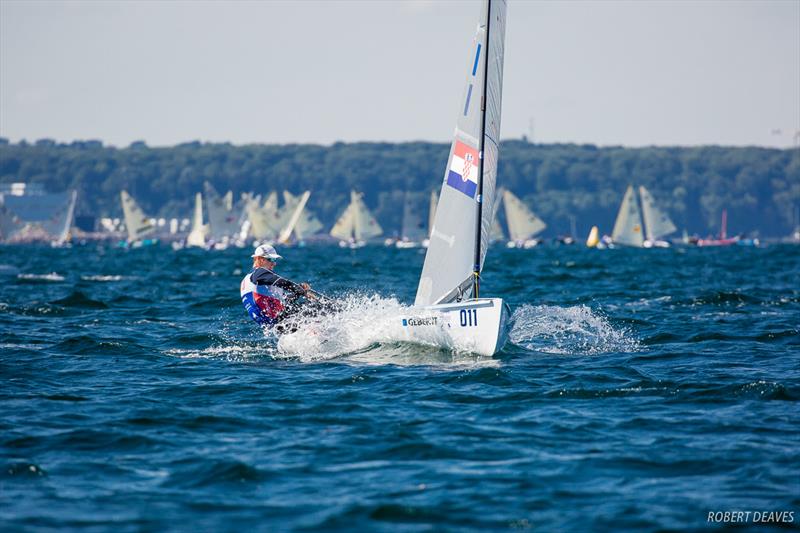 Josip Olujic on day 1 of Hempel Sailing World Championships Aarhus 2018 - photo © Robert Deaves