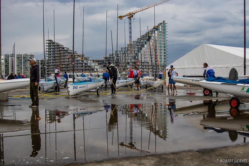 Frustrated Finns flummoxed on fickle fourth day at the Hempel Sailing World Championships, Aarhus, Denmark photo copyright Robert Deaves taken at Sailing Aarhus and featuring the Finn class