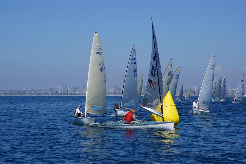 Finn Masters North American Championships at San Diego photo copyright Jeff Johnson taken at San Diego Yacht Club and featuring the Finn class