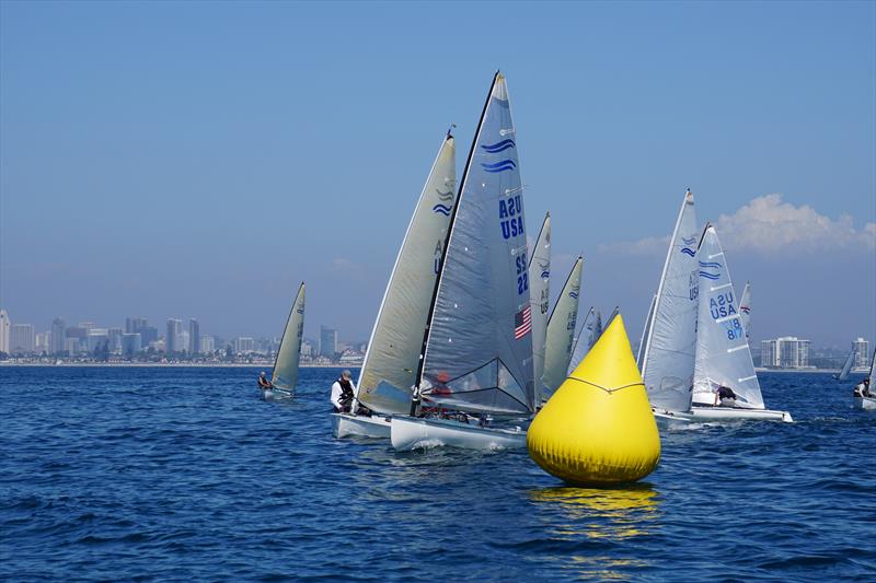 Finn Masters North American Championships at San Diego photo copyright Jeff Johnson taken at San Diego Yacht Club and featuring the Finn class