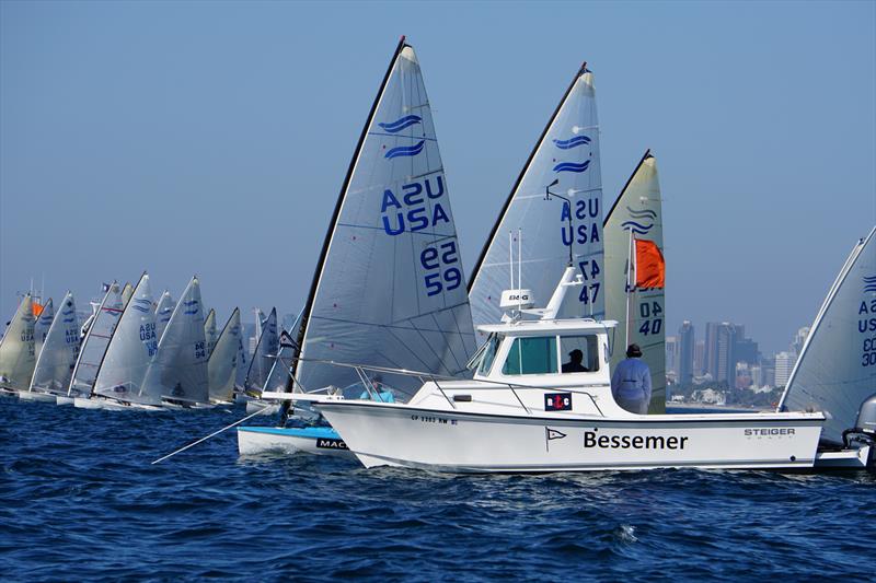 Finn Masters North American Championships at San Diego photo copyright Jeff Johnson taken at San Diego Yacht Club and featuring the Finn class