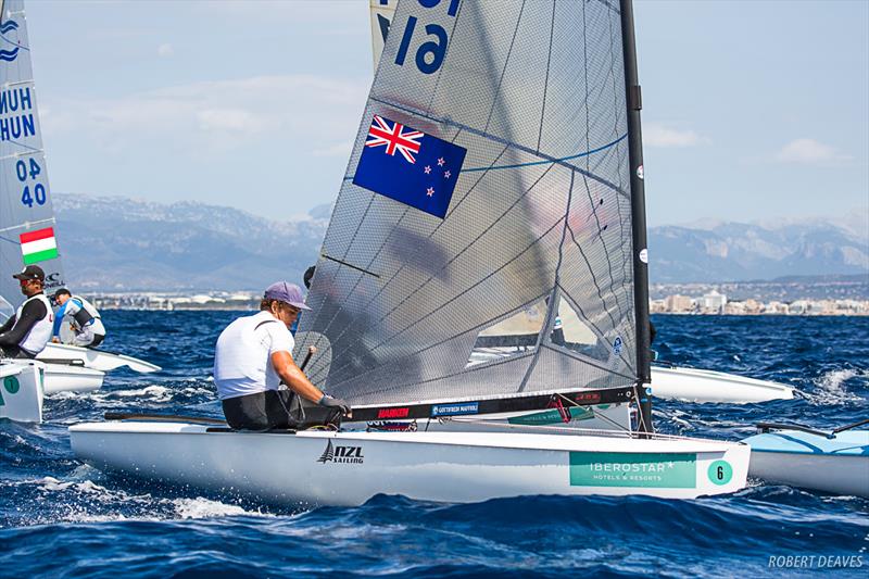 Andy Maloney at the Princess Sofia Trophy photo copyright Robert Deaves taken at  and featuring the Finn class