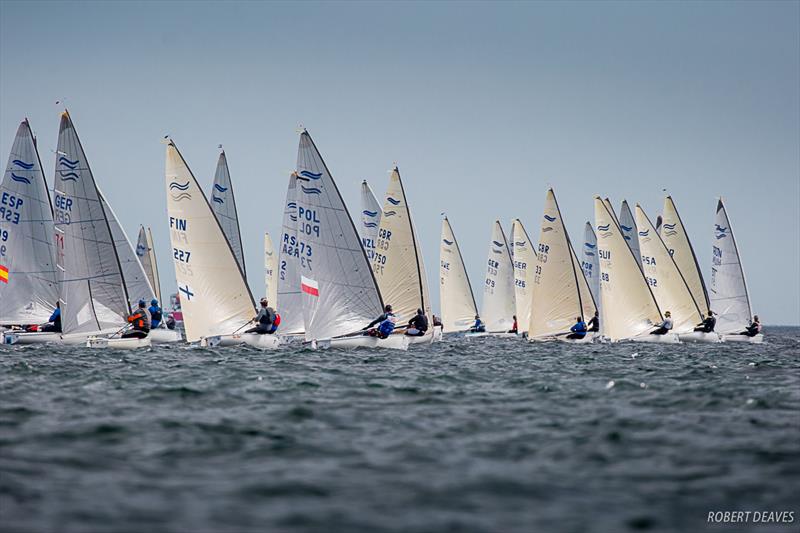 Practice Race at the Finn World Masters in Skovshoved photo copyright Robert Deaves taken at  and featuring the Finn class