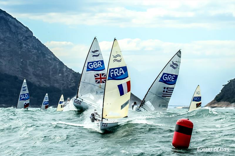 Finn class at Rio 2016 photo copyright Robert Deaves taken at  and featuring the Finn class